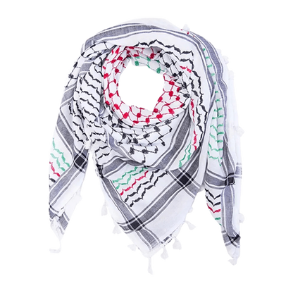 Nabulsi Palestinian Flag Kufiya (Made in Palestine)